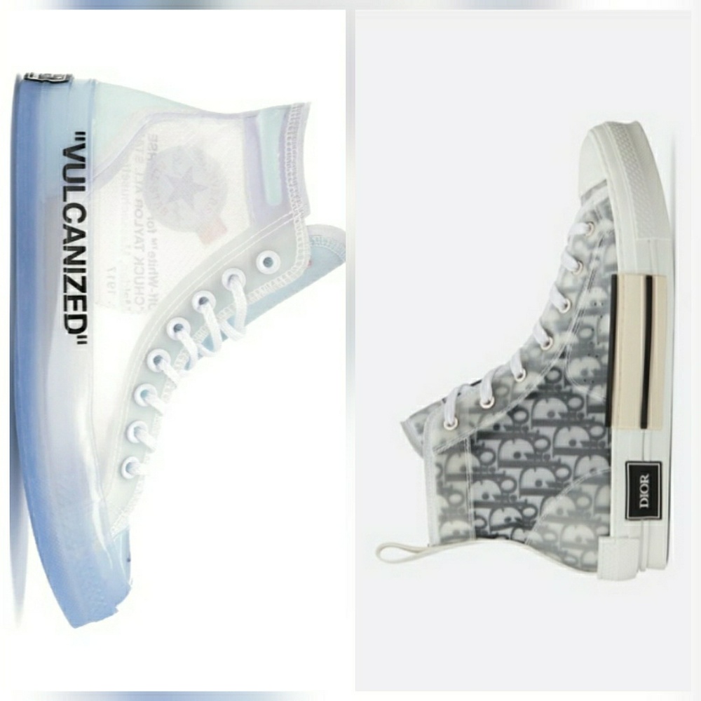 Dior Converse And Off White Converse Bundle